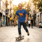 Retro Orange Tabby Skateboard T-Shirt