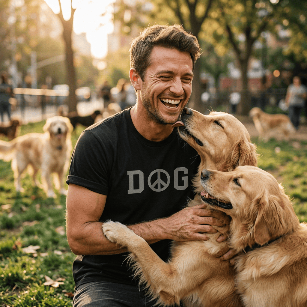 DOG Peace Sign T-Shirt