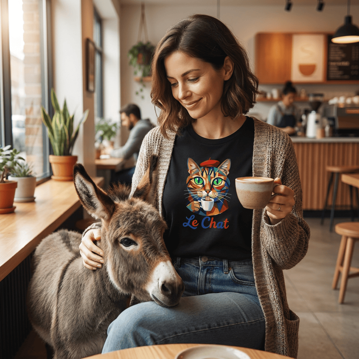 Le Chat Coffee Cat T-Shirt