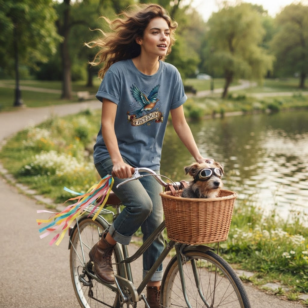 Blue Bird of Freedom T-Shirt