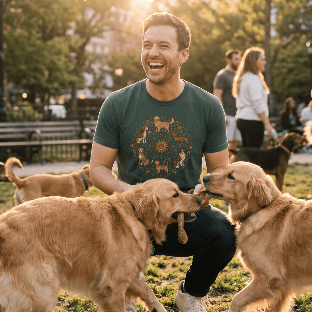 Enchanted Dogs Mandala T-Shirt