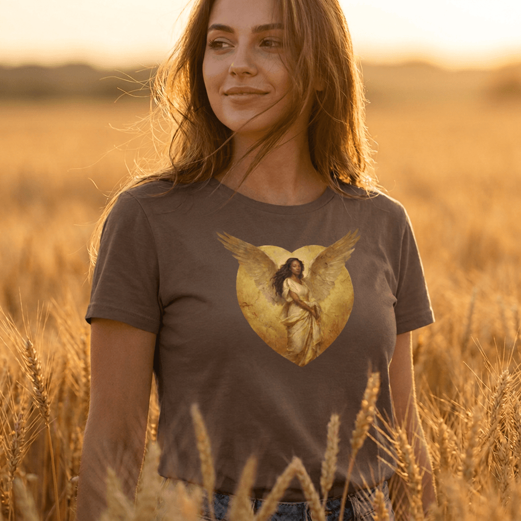 Golden Heart Ethereal Muse T-Shirt