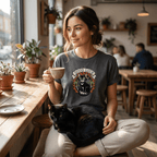 Good Luck Black Cat Tattoo T-Shirt