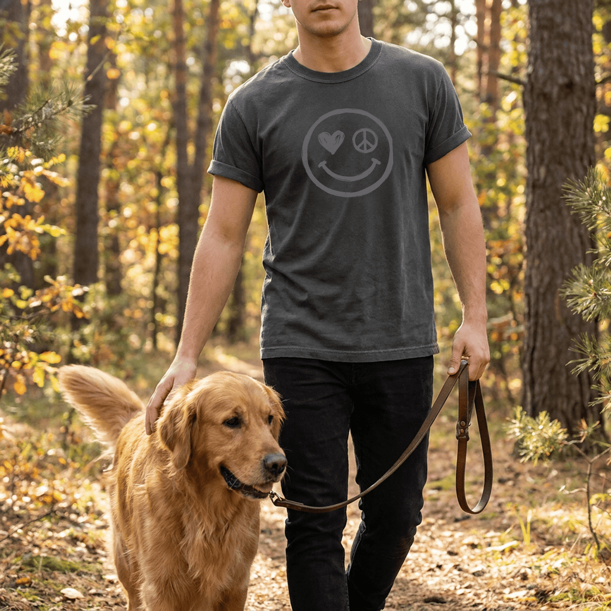Peace Love Happy Face T-Shirt