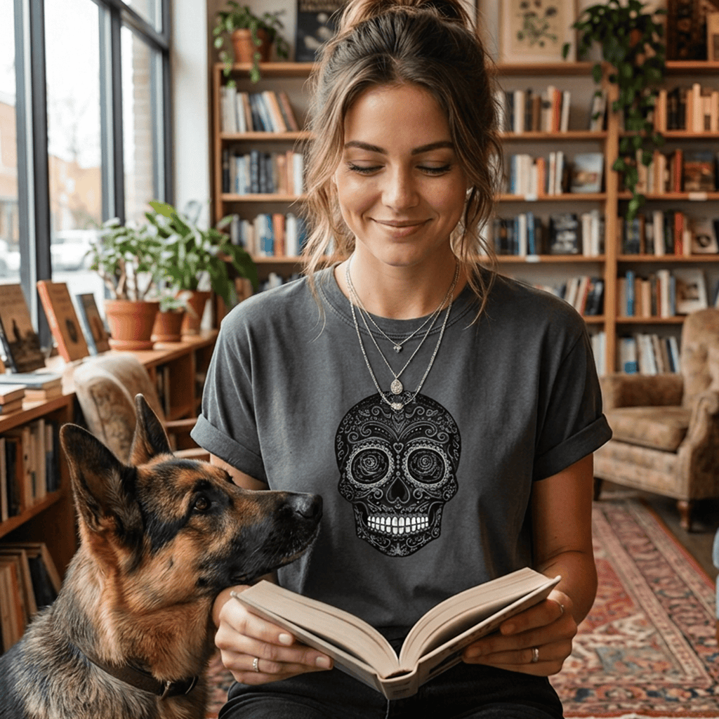 BW Sugar Skull Floral T-Shirt
