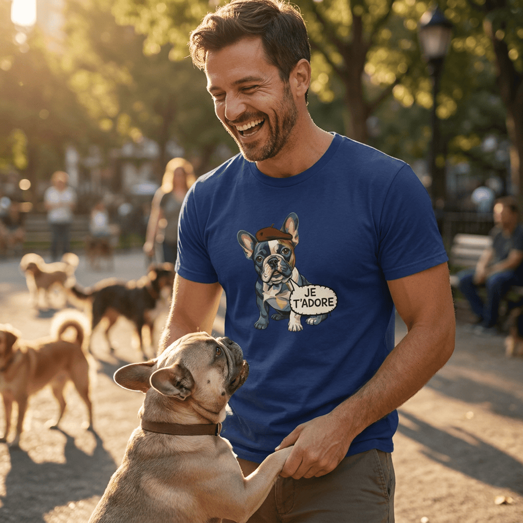 Je T'adore Parisian Frenchie Graphic T-Shirt