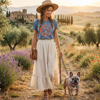 Psychedelic Peace Frenchie T-Shirt