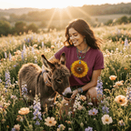Vintage Sunflower & Honeybee Botanical T-Shirt