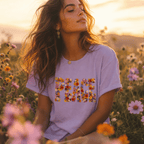 Wildflower Garden PEACE Graphic T-Shirt
