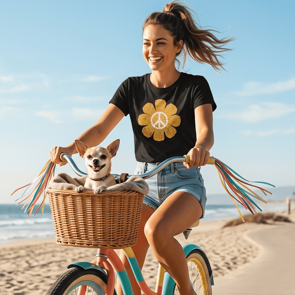 Retro Flower Power Peace T-Shirt